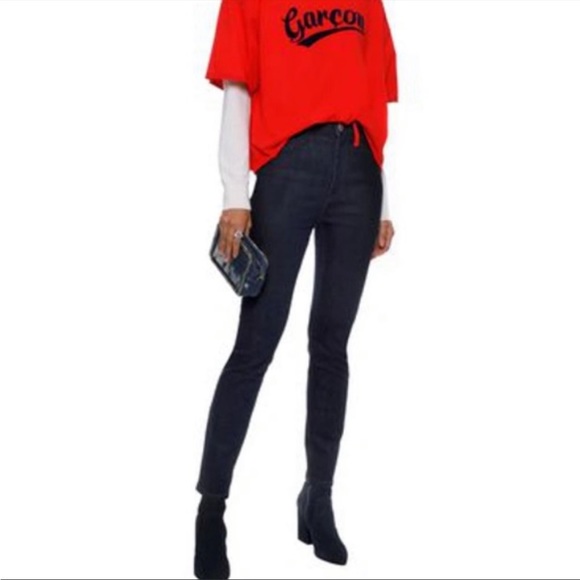 CURRENT ELLIOT Red Pocket high waist denim JEANS women’s SIZE 29 streetwear - Picture 2 of 12